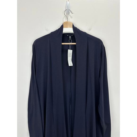 Eileen Fisher Black Open Front Cardigan - Picture 7 of 12